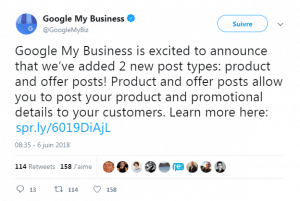 communication officielle google my business