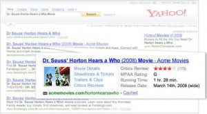 Yahoo! Search Monkey premier pas microdonnees