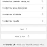 Bouton back to top Google mobile