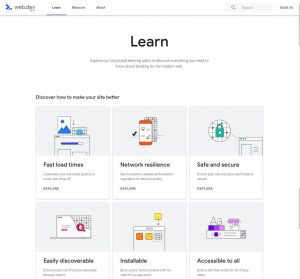 web.dev learn